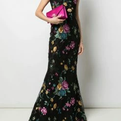 Marchesa Handbags Quartz Crystal Clutch