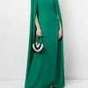 Marchesa Notte Embroidered Cape Dress