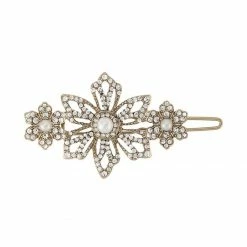 Jewelry Flower Barrette Marchesa Notte