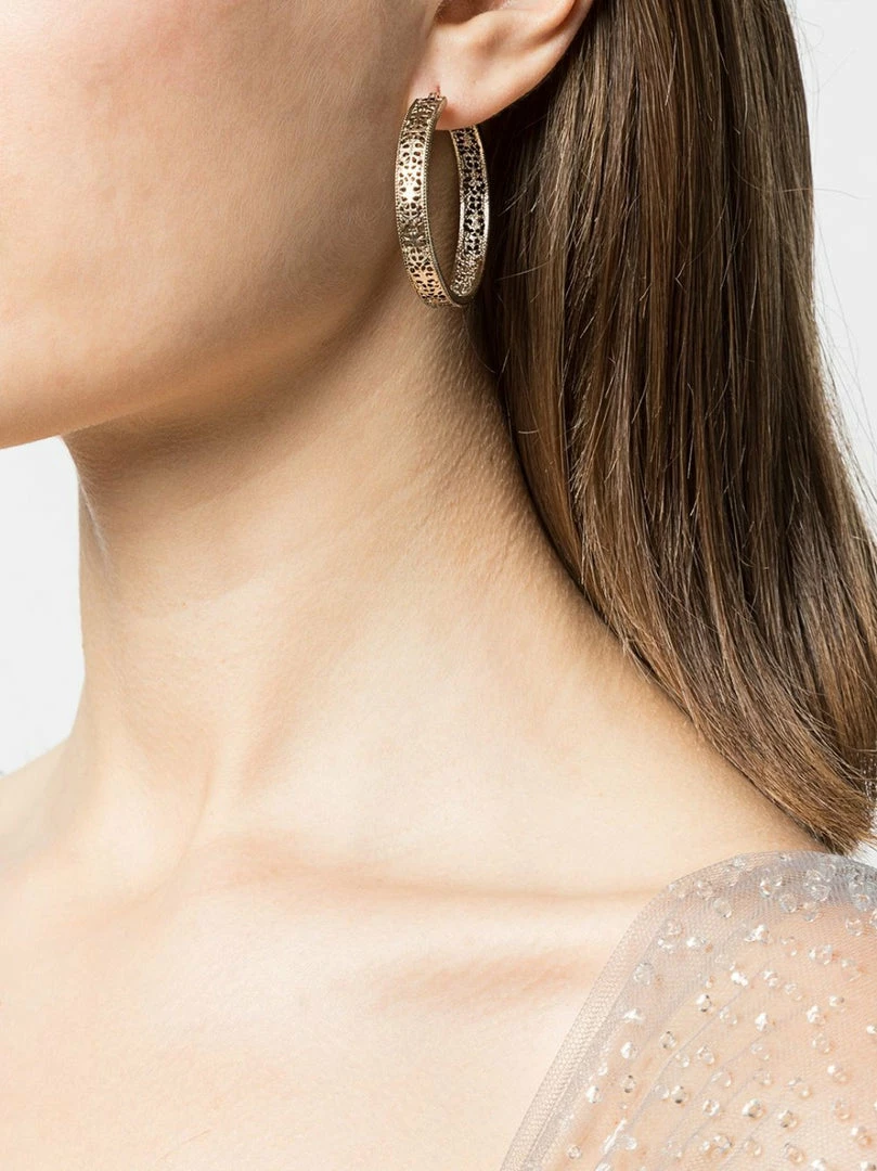 Jewelry Filigree Hoop Earring Marchesa Notte