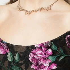 Jewelry Bow Frontal Necklace