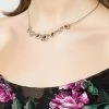 Jewelry Marchesa Notte Filigree Crystal Encrusted Frontal Necklace