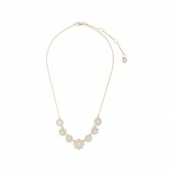 Jewelry Marchesa Notte Filigree Crystal Encrusted Frontal Necklace