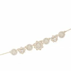 Jewelry Marchesa Notte Filigree Crystal Encrusted Frontal Necklace
