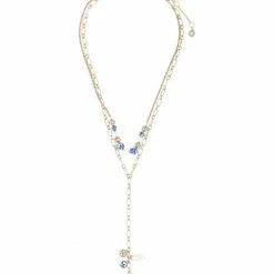 Jewelry 2 Row Pendant Y Necklace Marchesa Notte