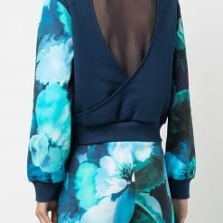 Marchesa Athleisure Active Wilma Sweatshirt Printed