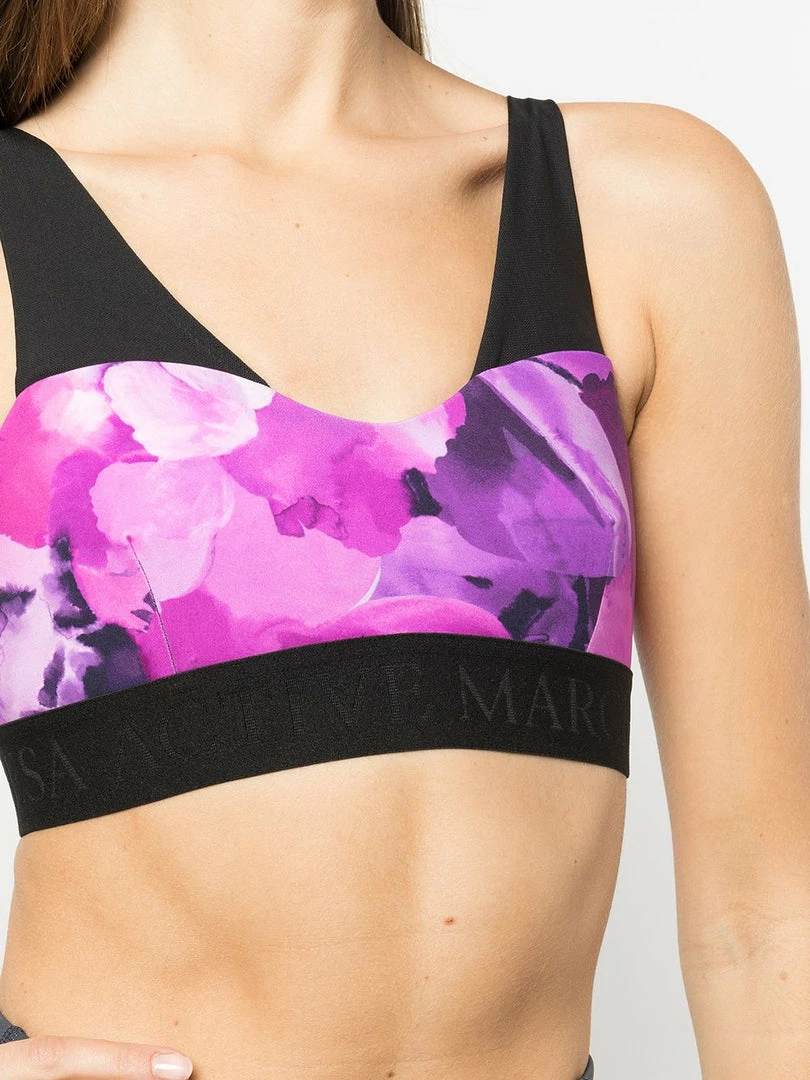 Marchesa Athleisure Coco Printed Bra