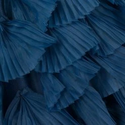 Marchesa Notte One Shoulder Tiered Ruffle Gown