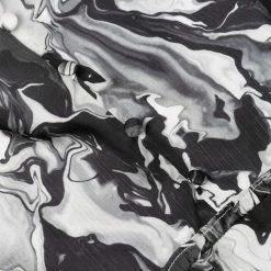 Marchesa Notte Pour Paint High Neck Ruffle Dress