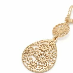 Jewelry Double Drop Filigree Earrings