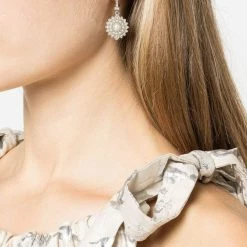 Jewelry Crystal-embellished Drop Sphere Earrings