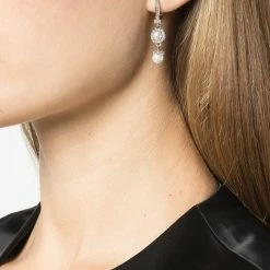 Jewelry Pearl Double Drop Earrings