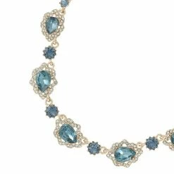 Jewelry Pear Shape Stone Frontal Necklace