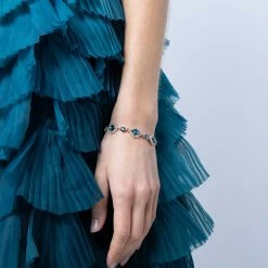 Jewelry Marchesa Notte Pear Shape Stone Crystal Flex Bracelet