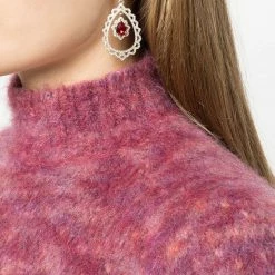 Jewelry Pear Stone Orbital Drop Earrings