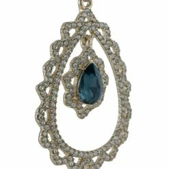 Jewelry Marchesa Notte Pear Stone Orbital Drop Earrings