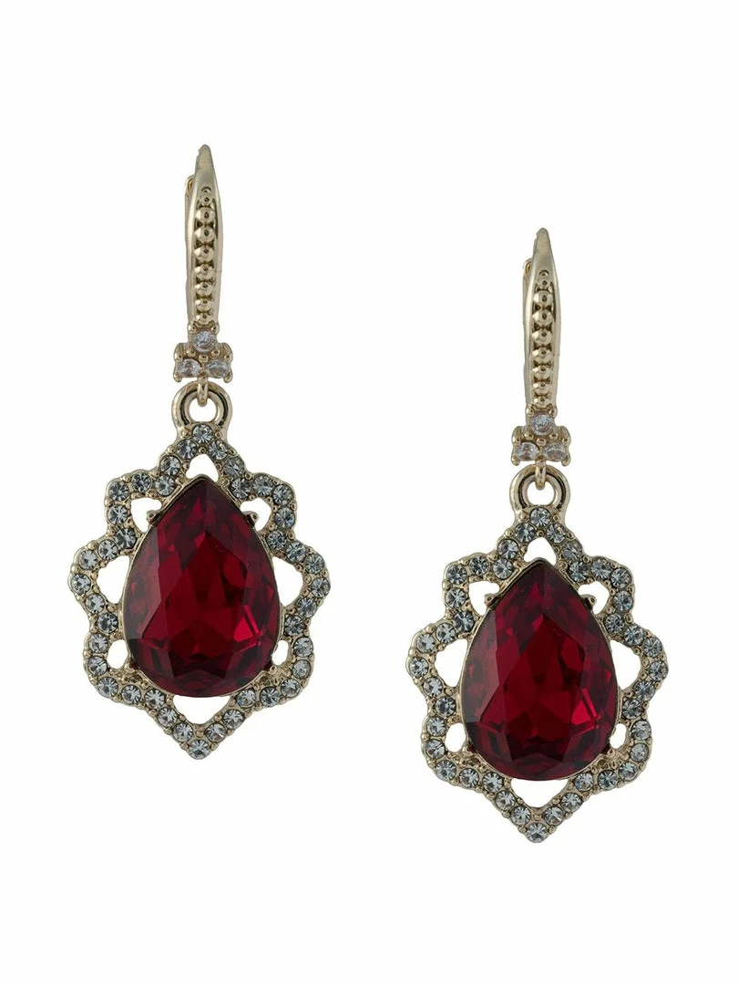 Jewelry Marchesa Notte Single Pear Drop Earrings
