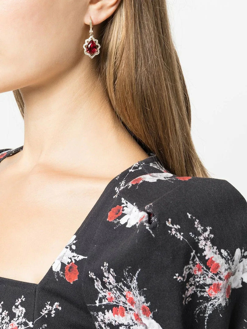 Jewelry Marchesa Notte Single Pear Drop Earrings