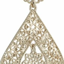 Jewelry Large Filigree Drop Earrings