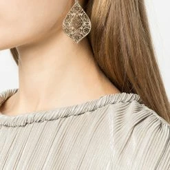 Jewelry Large Filigree Drop Earrings