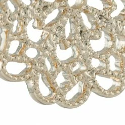 Jewelry Filigree Round Button Earrings