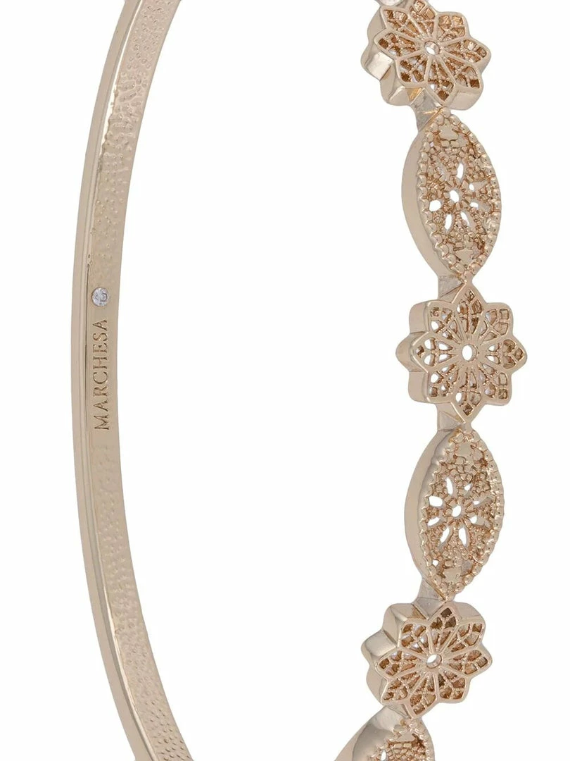 Jewelry Small Filigree Hinge Bangle Bracelet