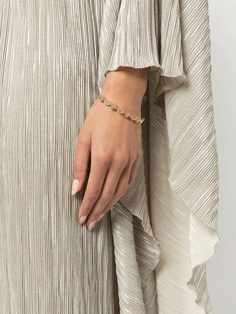 Jewelry Small Filigree Hinge Bangle Bracelet