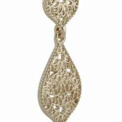 Jewelry Double Drop Filigree Earrings