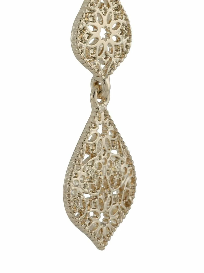 Jewelry Double Drop Filigree Earrings