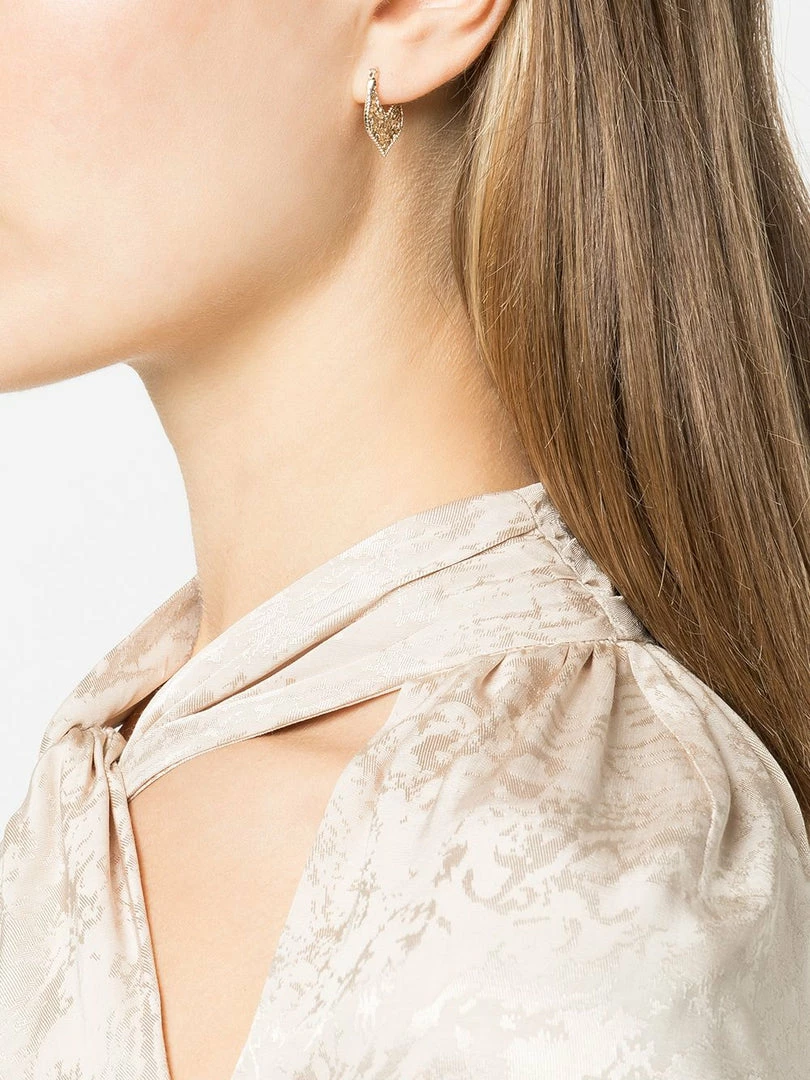 Jewelry Filigree Click Hoop Earrings