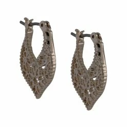 Jewelry Filigree Click Hoop Earrings