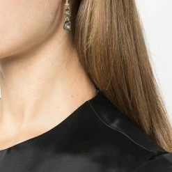 Jewelry Marchesa Notte Double Stone Drop Earrings