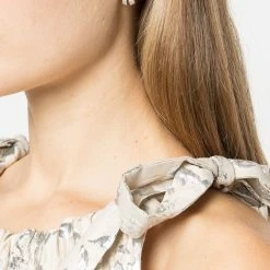 Jewelry Crystal Embellished Double Hoop Earrings Marchesa Notte