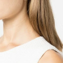 Jewelry Marchesa Notte Crystal Embellished Double Hoop Earrings