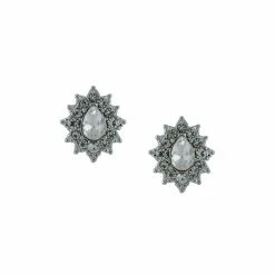 Jewelry Crystal Stud Earrings Marchesa Notte