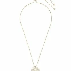 Jewelry Marchesa Notte Filigree Heart Pendant Necklace