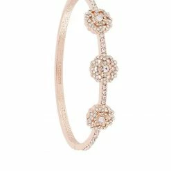 Jewelry Floral Charm Bangle Bracelet