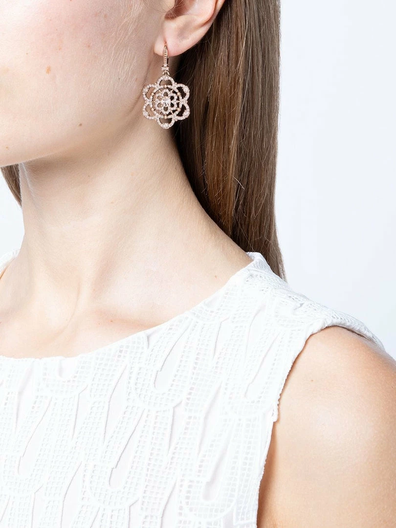Jewelry Drop Floral Earrings