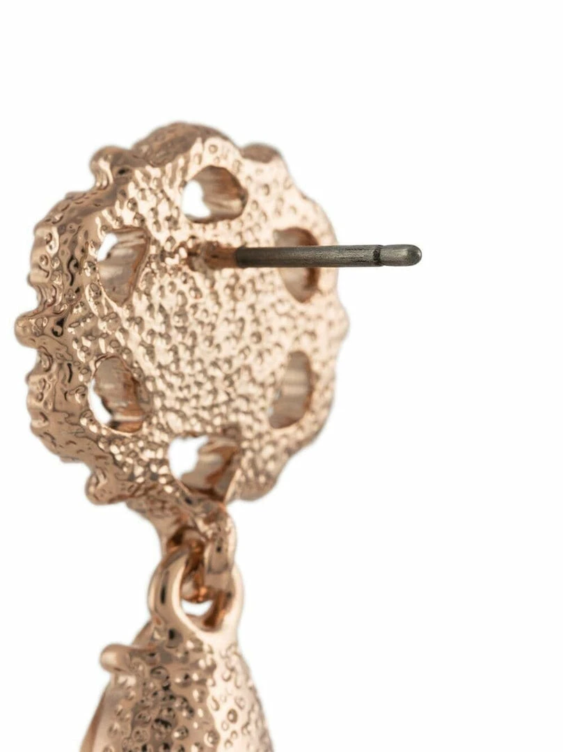 Jewelry Floral Crystal Drop Pendant Earrings