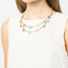 Jewelry Floral Chain Layered Necklace