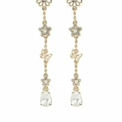 Jewelry Dangle Butterfly Floral Earrings