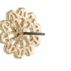 Jewelry Embellished Filigree Flower Studs