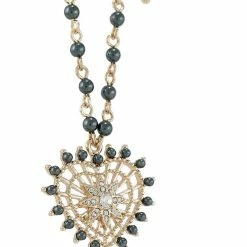 Jewelry Marchesa Notte Heart Pendant Necklace