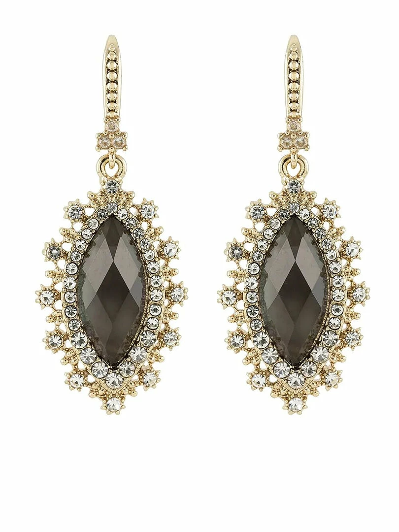 Jewelry Navette Drop Earrings