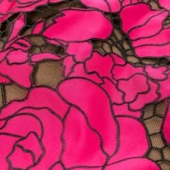 Marchesa Notte Satin Cutwork Cocktail