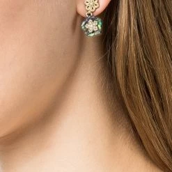 Jewelry Small Flower Drop Pendant Earrings