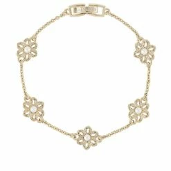 Jewelry Floral Pearl Bracelet