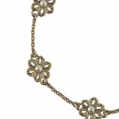 Jewelry Floral Pearl Bracelet