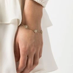 Jewelry Floral Pearl Bracelet