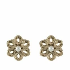 Jewelry Marchesa Notte Flower Button Stud Earrings